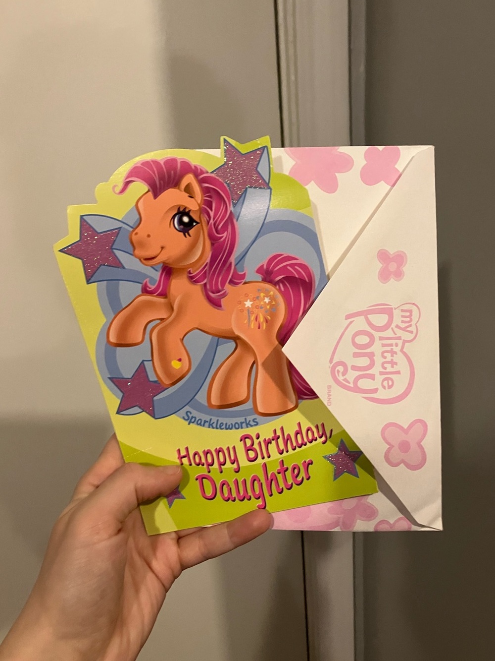 My Little Pony Sparkleworks Birthday Card Vintage Deadstock